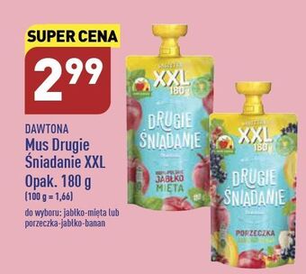 ALDI Mus porzeczka jabłko banan drugie śniadanie oferta
