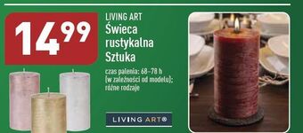 ALDI Świeca rustykalna 68-78h living art oferta