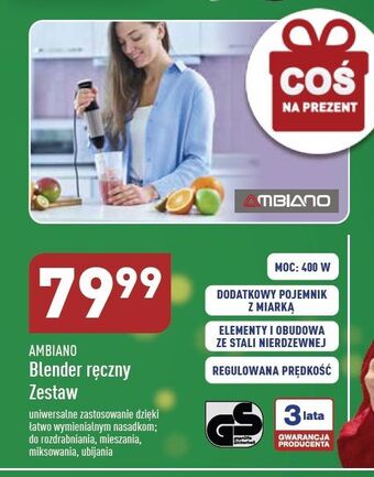 Blender ręczny 400 w ambiano