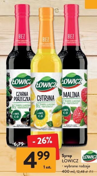 Intermarche Syrop cytrynowy łowicz oferta