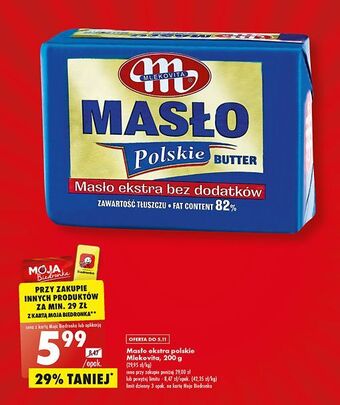 Biedronka Masło ekstra mlekovita polskie oferta
