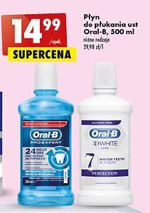 Biedronka Płukanka do ust perfection oral-b 3d white luxe oferta