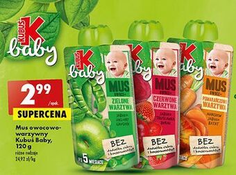 Biedronka Mus pomarańczowe warzywa kubuś baby oferta