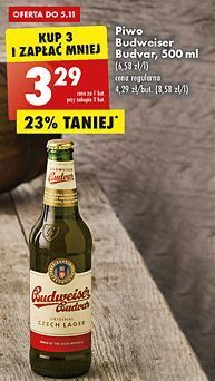 Biedronka Piwo b: original budweiser budvar oferta