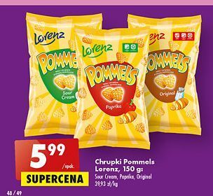 Biedronka Chrupki fromage lorenz pommels oferta