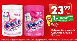 Biedronka Odplamiacz w proszku vanish oxi action oferta