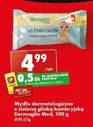 Biedronka Mydło dermatologiczne z zieloną glinka kambryjską dermaglin med oferta