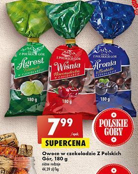Biedronka Aronia z beskidu w czekoladzie owoce z polskich gór oferta