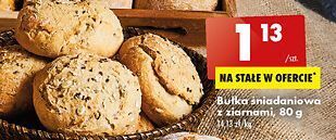 Biedronka Bułka śniadaniowa z ziarnami oferta