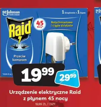 Urządzenie elektryczne Raid z płynem 45 nocy