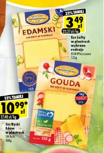 Premium Nasz Sklep Ser żółty w plastrach 125g oferta