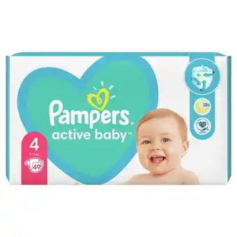 Kaufland Pampers active baby, rozmiar 4, 49 pieluszek, 9kg-14kg oferta