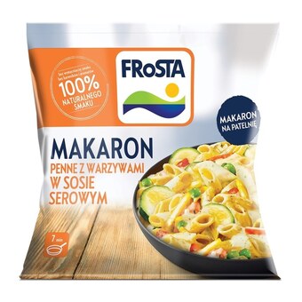 Społem Frosta makaron penne z warzywami w sosie serowym 450 g oferta