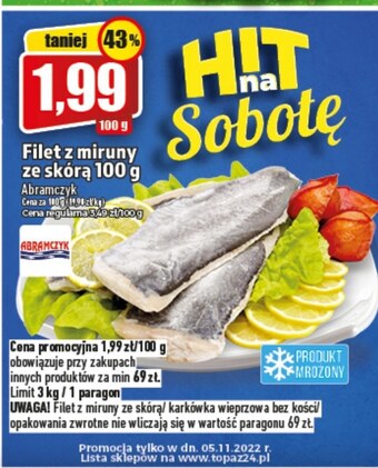 Topaz Filet z miruny abramczyk oferta