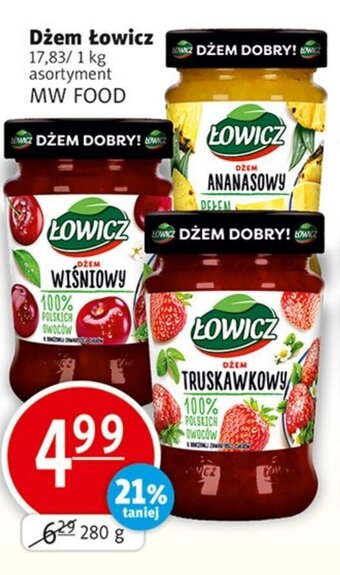 Prim Market MW FOOD dżem łowicz 280g oferta