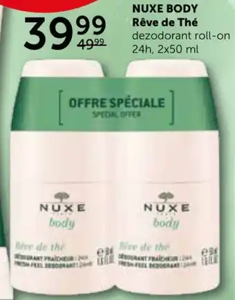 Ziko Apteka Nuxe Body Reve de The dezodorant roll-on 24h, 2 x 50 ml oferta