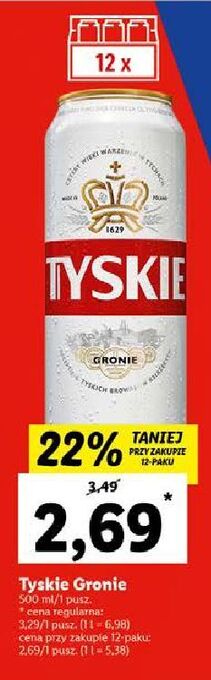 Lidl Piwo tyskie gronie oferta