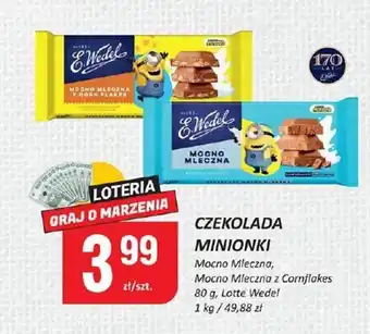 Chorten lotte wedel czekolada minionki mocno mleczna / mocno mleczna z cornflakes 80g oferta