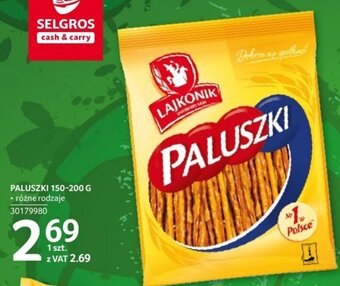 Selgros lajkonik paluszki 150-200g oferta