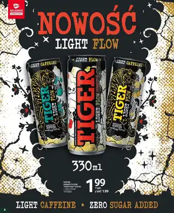 Selgros tiger light napoje energetyczne 330ml oferta