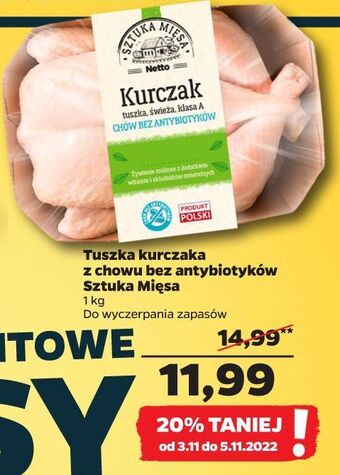 Netto Kurczak bez antybiotyków sztuka mięsa netto oferta