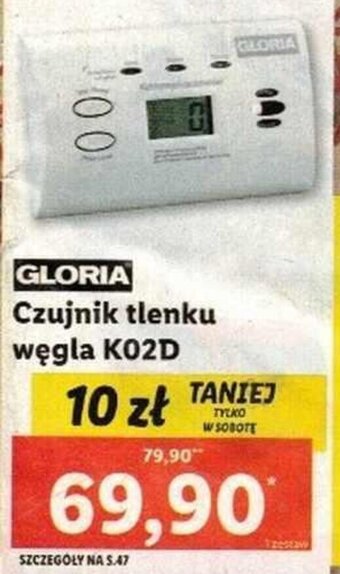 Lidl gloria czujnik tlenku węgla k02d oferta