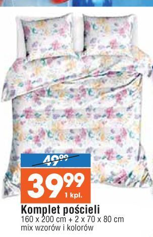E.Leclerc Komplet pościeli 160 x 200 cm + 2 70 80 oferta