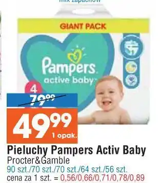 E.Leclerc Pieluszki dla dzieci extra large pampers active baby oferta