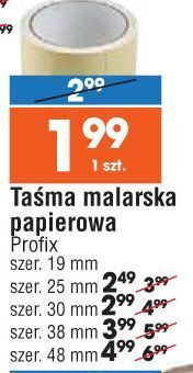 E.Leclerc Taśma malarska papierowa 19 mm profix oferta