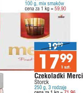 E.Leclerc Bombonierka czerwona storck merci oferta