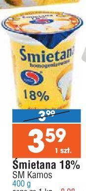 E.Leclerc Śmietana 18 % kamos oferta