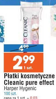 E.Leclerc Płatki kosmetyczne pure effect okrągłe cleanic oferta