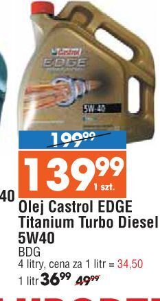 E.Leclerc Olej silnikowy turbo diesel 5w-40 castrol edge oferta