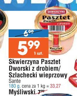 E.Leclerc Pasztet dworski z drobiem skwierzyna oferta
