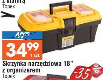 E.Leclerc Skrzynka narzędziowa 18" topex oferta