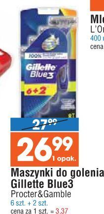 E.Leclerc Maszynka do golenia gillette blue 3 oferta
