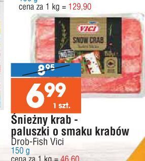 E.Leclerc Paluszki surimi o smaku kraba vici oferta