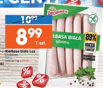 E.Leclerc Kiełbasa biała luksusowa drobimex oferta
