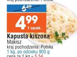 E.Leclerc Kapusta kiszona makisz oferta