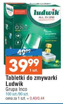 Tabletki do zmywarek lemon ludwik all in one