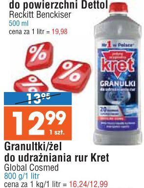 E.Leclerc Granulki do udrożniania rur kret oferta