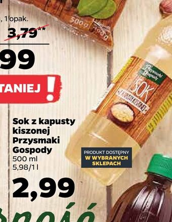 Netto Sok z kapusty kiszonej przysmaki gospody oferta