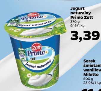 Netto Jogurt naturalny primo zott oferta