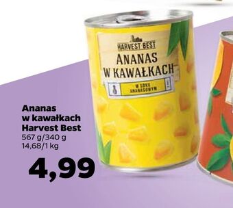 Netto Ananas w kawałkach harvest best oferta