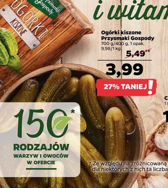 Netto Ogórki kiszone przysmaki gospody oferta