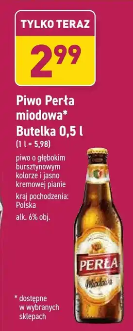 ALDI Piwo Perła miodowa oferta