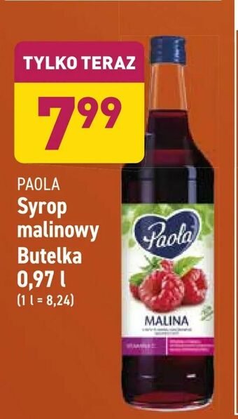 ALDI Syrop malinowy oferta
