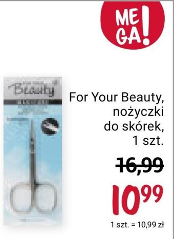 Rossmann Nożyczki do paznokci for your beauty oferta