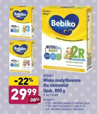 ALDI Mleko modyfikowane dla niemowląt oferta
