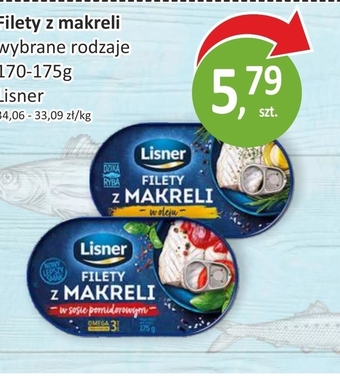 Passa Lisner filety z makreli w oleju 170 g oferta